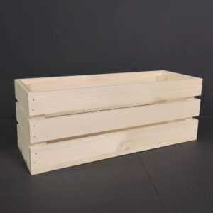 AMADEA Dřevěná bedýnka z masivního dřeva