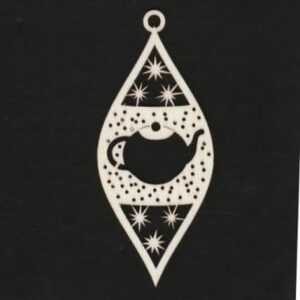 AMADEA Dřevěná ozdoba s konvičkou 10 cm Bedario-cz