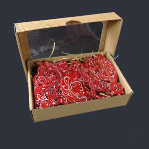 AMADEA Dřevěné ozdoby - sada 20 ks dřevěných červených ozdob velikost 6 cm Bedario-cz