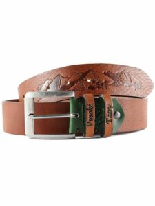Hoffebelts Pánsky kožený opasok "Vysoké Tatry II." Hoffebelts
