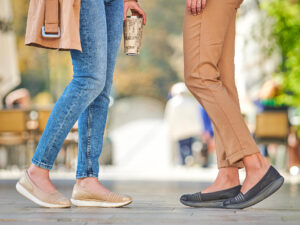 Baleríny Walkmaxx Comfort s pruhmi