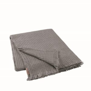 Blomus Pléd s vaflovým vzorem TOLA tm. šedý cínový Blomus