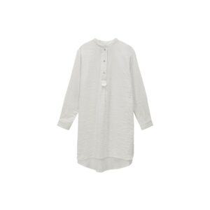 House Doctor Bavlněné košilové šaty ALFRID S/M sv. šedé House Doctor