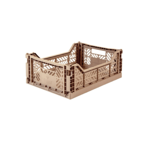 AY-KASA Skládací přepravka MIDI - Warm taupe AY-KASA