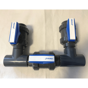 Poolservis Bypass obtok s ventily 50mm - rozebranýPoolservis