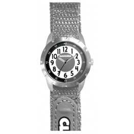 Šedé reflexní dětské hodinky na suchý zip CLOCKODILE REFLEX CWX0022CLOCKODILE