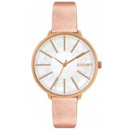 Rose gold dámské hodinky MINET PRAGUE Rose Flower MWL5142Minet
