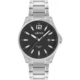 Pánské hodinky se safírovým sklem LAVVU LWM0162 NORDKAPP BlackLavvu