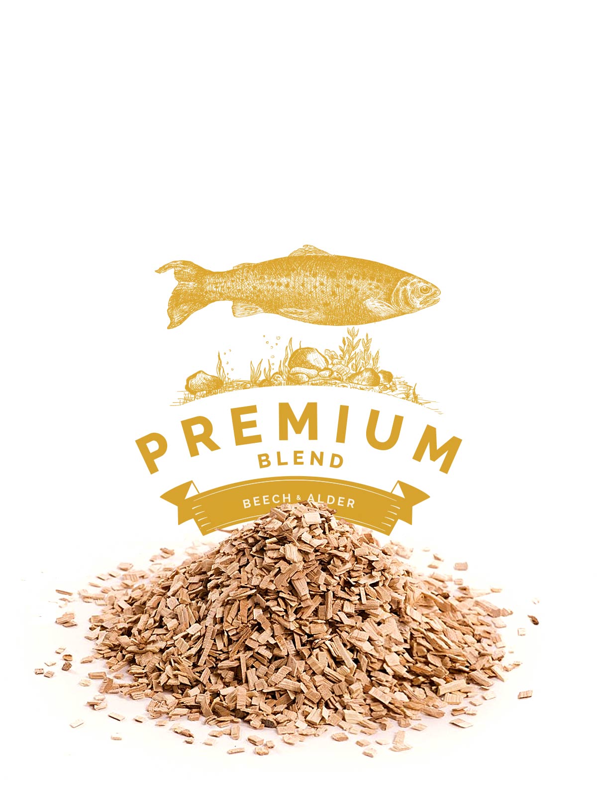 KAISER Rybí maso a sýry - směs hrubé štěpky na uzení množství: 6kgKAISER