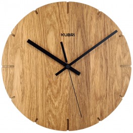 KUBRi 0021RC - Dubové hodiny české výroby řízené signálemKUBRi
