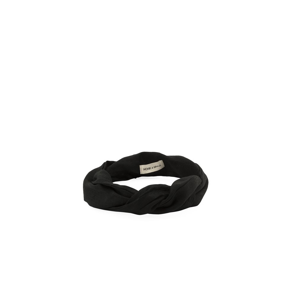 RILLA Látková čelenka s tenkým drátkem HEADBAND Monk & Anna černá RILLA