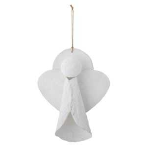 Bloomingville Anděl Argelers bílý papírová hmota Bloomingville