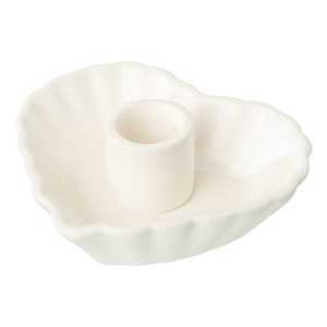 Gasper Keramický svíce HERZ bílý Gasper