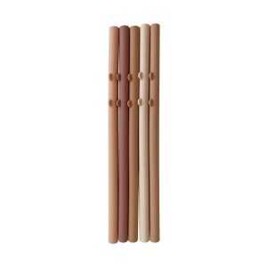 Eef Lillemor Sada silikonových brček - pudrové odstíny Eef Lillemor