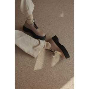 RILLA Monk & Anna socks // gold glitter lines // milk // 39-41 RILLA