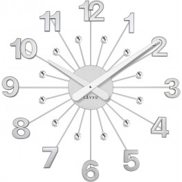 Lavvu LCT5010 - Stříbrné hodiny s kameny Nuance vyrobené v Čechách o průměru 49cmLavvu