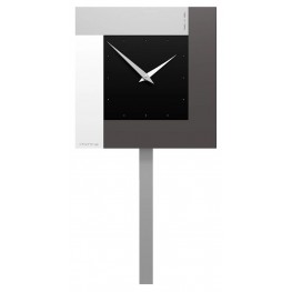 Hodiny CalleaDesign 58-11-1-5 Pendulum stripes 60 cm černáCalleaDesign