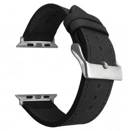 Černý kožený řemínek LAVVU Top Grain pro APPLE WATCH 38-40 mm LSXABS1Lavvu