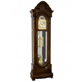 Adler 10017-W - Sloupové hodiny s půlovým závažovým strojem od německé firmy HermleAdler