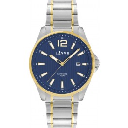 LAVVU Pánské hodinky se safírovým sklem NORDKAPP Bicolor Blue LWM0166Lavvu