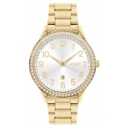 MINET Zlaté dámské hodinky AVENUE s čísly MWL5305Minet