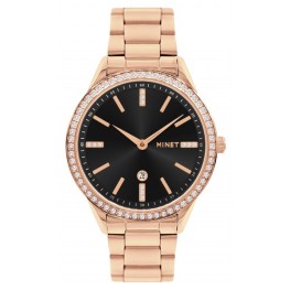 MINET Rose gold dámské hodinky AVENUE MWL5309Minet