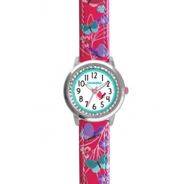CLOCKODILE Růžové dívčí dětské hodinky MOTÝL CWG5151CLOCKODILE