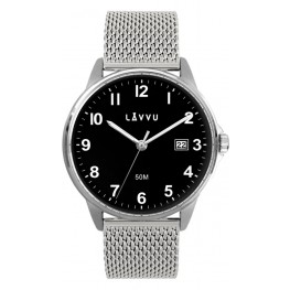 LAVVU Stříbrné hodinky GÖTEBORG MESH LWM0116Lavvu