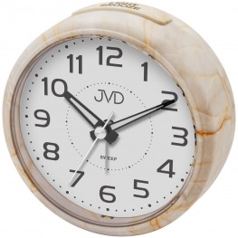 JVD SRP006.2 - Ručičkový budík s osvětlením a hezkou imitací kameneJVD