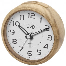 JVD SRP006.3 - Ručičkový budík s tichým chodem a hezkou imitací kameneJVD