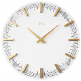 JVD HC401.1 - bílo zlaté hodiny v moderním designuJVD