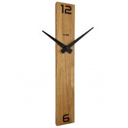 KUBRi 0110 - Dubové hodiny české výroby s minimalistickým designemKUBRi