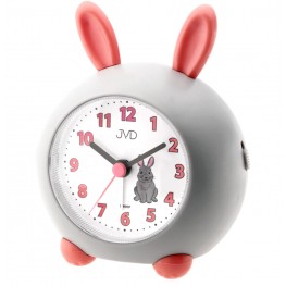 JVD SRP911.3 - Dětský budík s pohádkovým králíčkem v pastelových barváchJVD