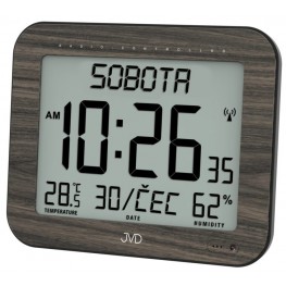 JVD DH9363.2 - Rádiem řízené stále podsvícené hodiny se zobrazením dne a měsíce v češtiněJVD
