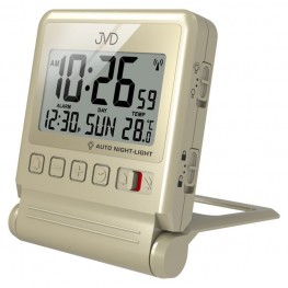 JVD RB9391.3 - Rádiem řízený cestovní budík s osvětlenímJVD