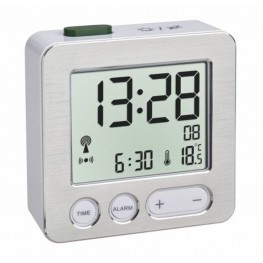 Digitální budík s rádiově řízeným časem TFA 60.2545.54 - stříbrnýTFA
