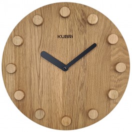 Dubové hodiny české výroby KUBRi 0061KUBRi