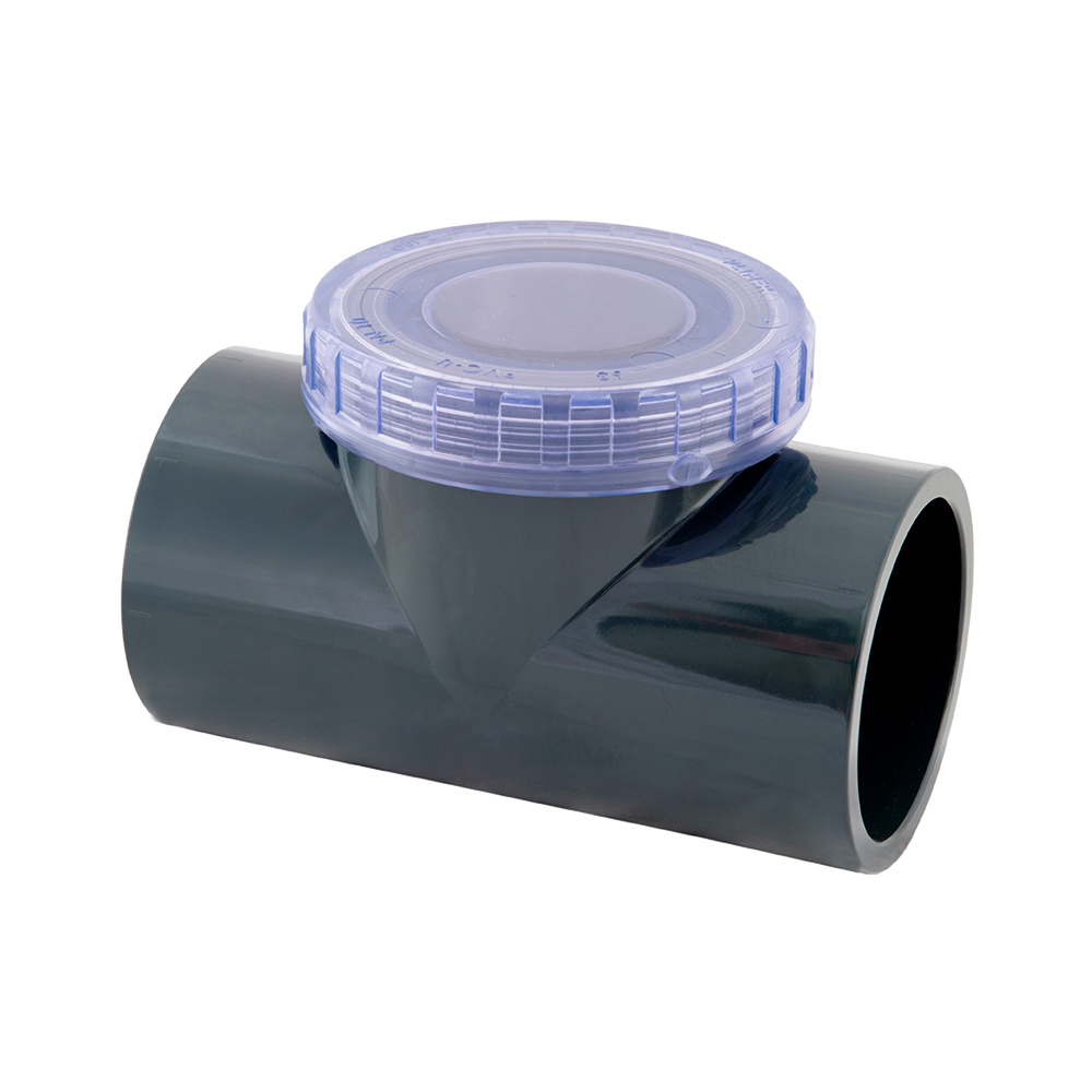 HANSCRAFT Zpětná T klapka 50 mm - průhledné víkoHANSCRAFT