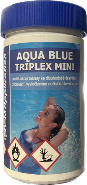 Triplex tablety MINI 1kg (po 20g) - chlor trio (kombi tablety) AQUA BLUEAqua Blue