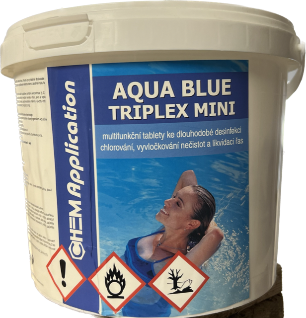 Triplex tablety MINI 3kg (po 20g) - chlor trio (kombi tablety) AQUA BLUEAqua Blue