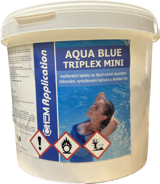 Triplex tablety MINI 5kg (po 20g) - chlor trio (kombi tablety) AQUA BLUEAqua Blue