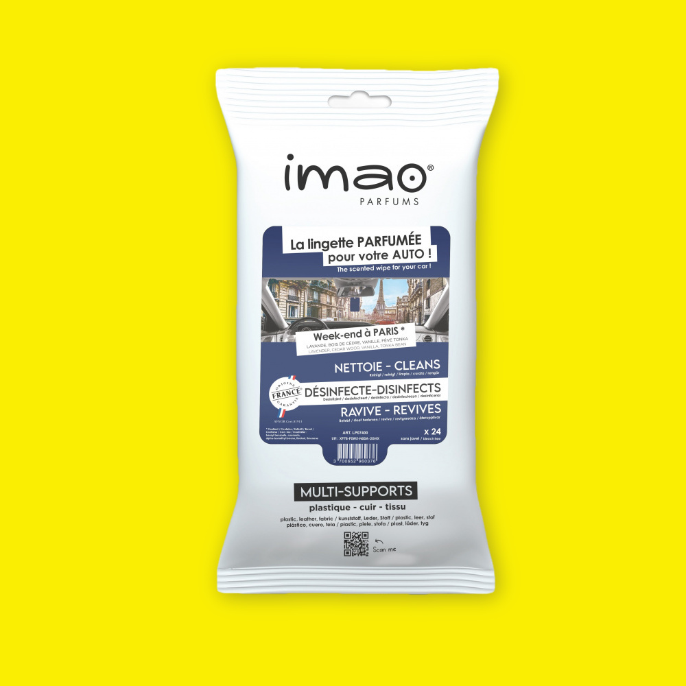 Čistící ubrousky do auta IMAO Scented Wipes Week-End a ParisIMAO Parfums