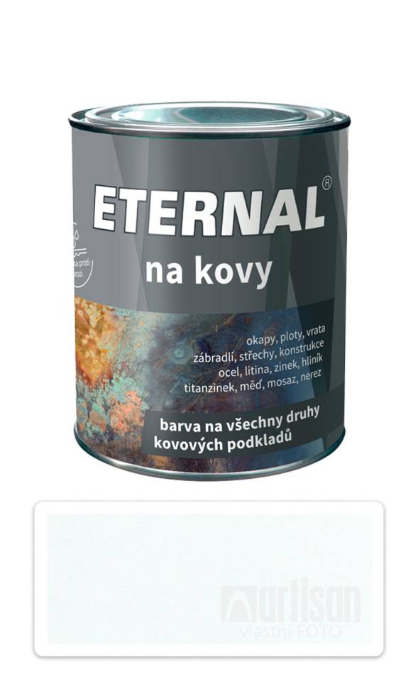 ETERNAL Na kovy - antikorozní barva na kov 0.7 l Bílá 401 ETERNAL