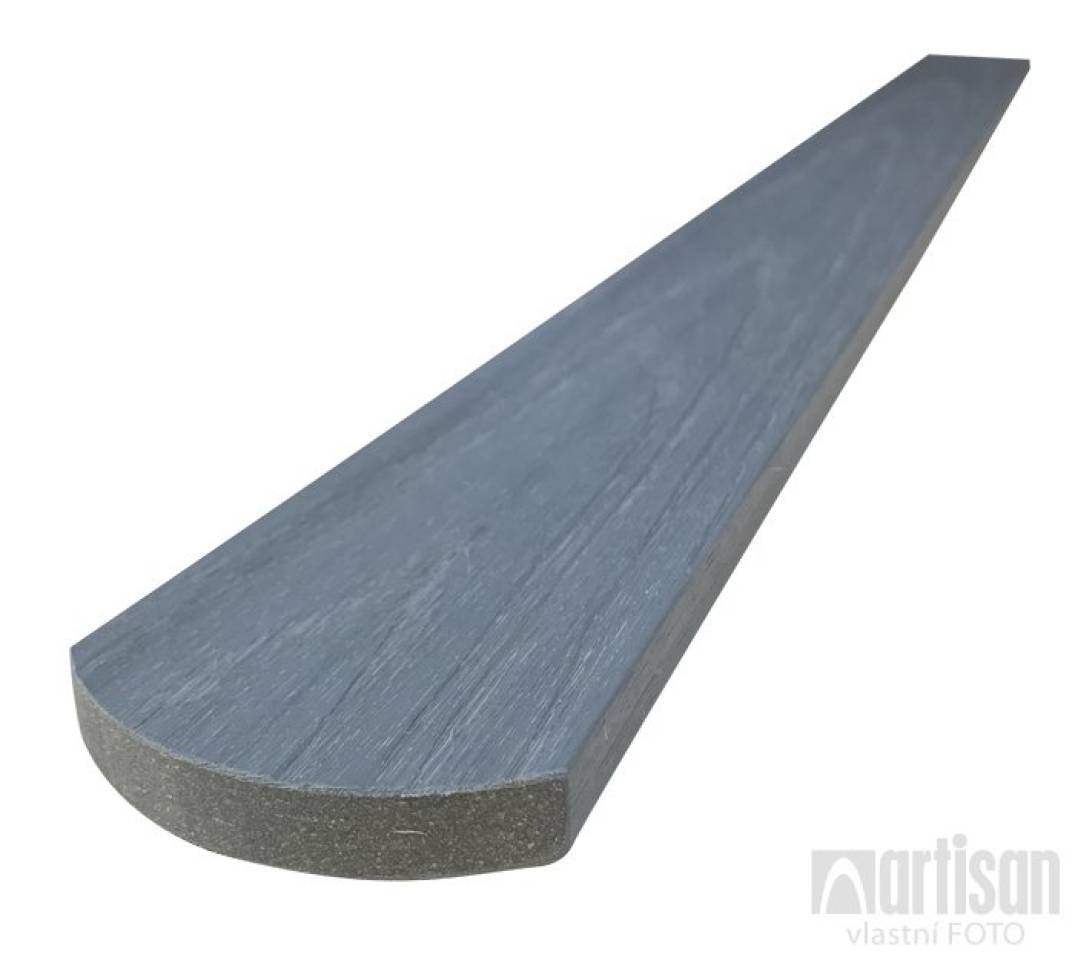 WPC dřevoplastové plotovky Dřevoplus Profi půlkulaté 15x80x1800 - Grey (šedá) Dřevoplus