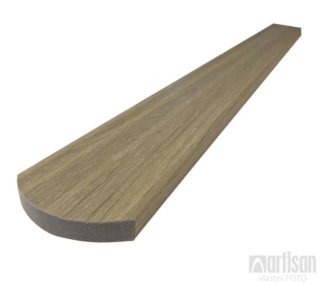 WPC dřevoplastové plotovky Dřevoplus Profi půlkulaté 15x80x1800 - Oak Dřevoplus
