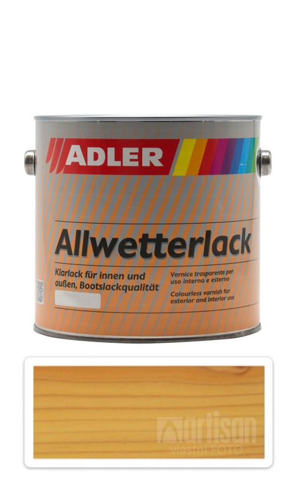 ADLER Allwetterlack - lodní lak z umělé pryskyřice 2.5 l Bezbarvý lesk 50020 ADLER