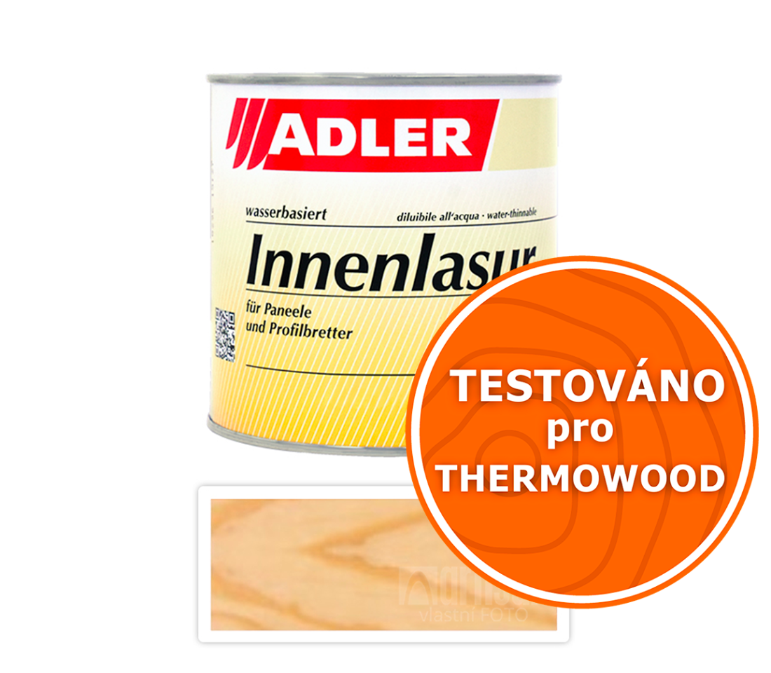 ADLER Innenlasur UV 100 - přírodní lazura na dřevo pro interiéry 0.75 l Bezbarvá ADLER