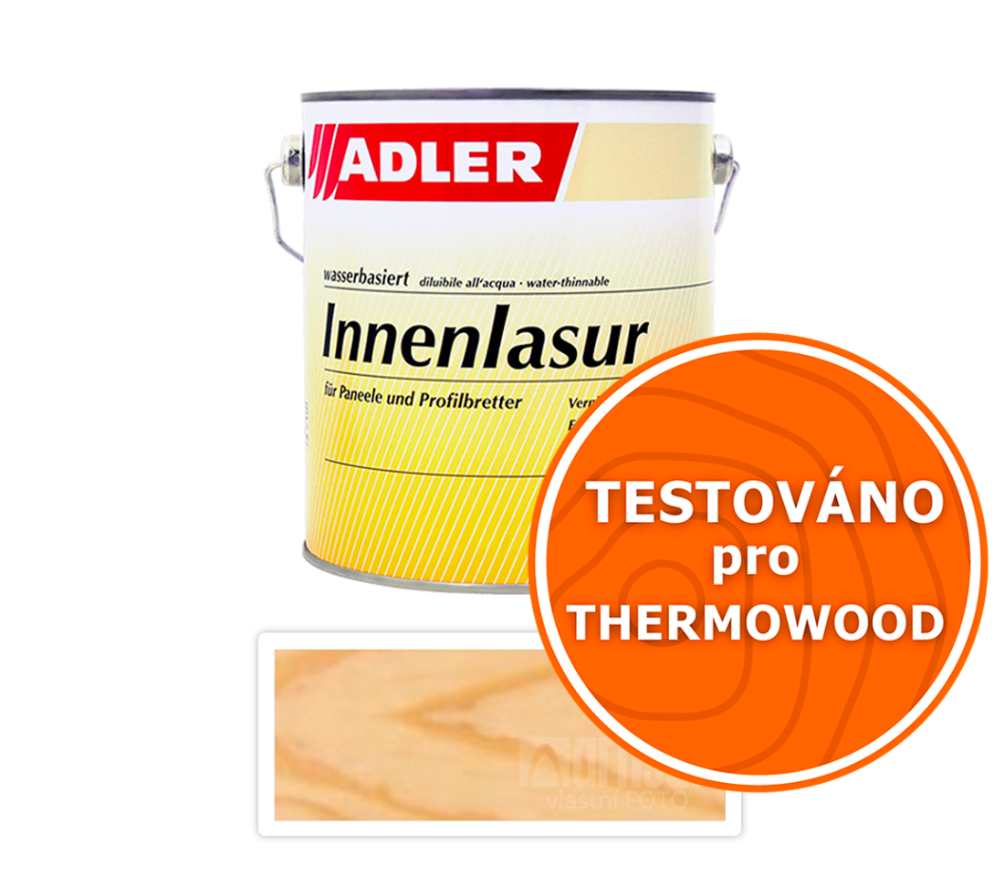 ADLER Innenlasur UV 100 - přírodní lazura na dřevo pro interiéry 2.5 l Bezbarvá ADLER
