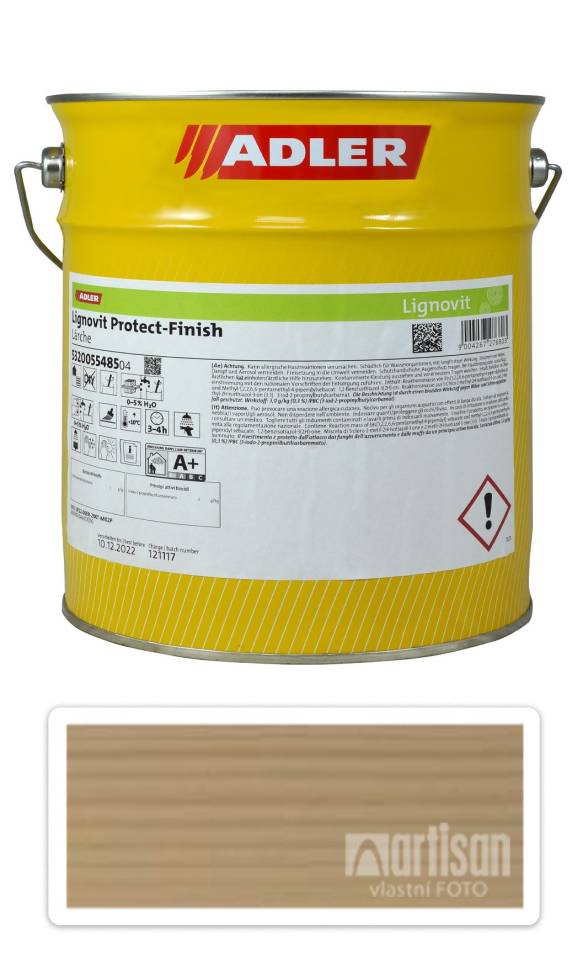 Adler Lignovit Protect Finish - vodou ředitelná UV ochrana 22 l Fichte / Smrk 55484 ADLER
