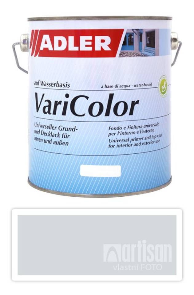ADLER Varicolor - vodou ředitelná krycí barva univerzál 2.5 l Lichtgrau / Světle šedá RAL 7035 ADLER